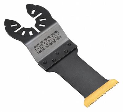 DEWALT Oscillating Tool Blade: 1 1/4 in Blade Wd, 1 3/8 in Overall Lg, Plunge Cutting - Open-Back Universal OIS Mounted Blades