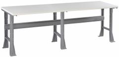 TENNSCO Workbench: Fixed Ht, Laminate, 96 in x 36 in, 2,400 lb Overall Load Capacity, Gray (MPN WB-1-3696P). Key specifications — Brand: TENNSCO.