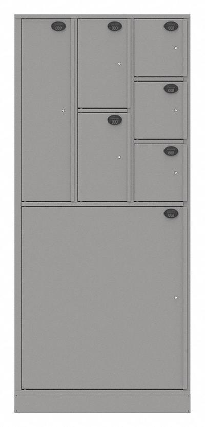 SENTINEL Law Enforcement Evidence Locker: Non-Pass-Through Backing, Slam Latch, 7 Compartments - Standard Evidence Storage Lockers