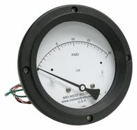 MIDWEST INSTRUMENT Differential Pressure Gauge & Switch: Back, 1/4 in NPT Female, 120, 4 1/2 in Dial (MPN 120SC-00-O-AA-20P). Key specifications — Sensor Type: Piston; Series: 120; Housing Material: 316 Stainless Steel; Certificate of Calibration: Not Included; Gauge Accuracy: ±3-2-3%.