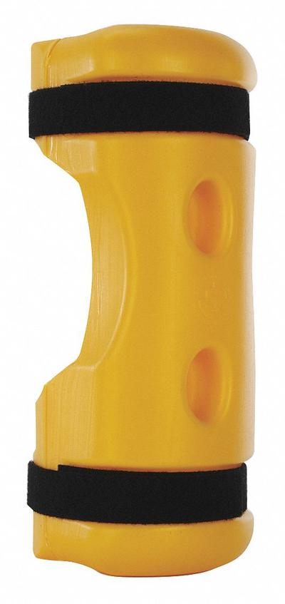 RACK SENTRY Pallet Rack Guard: Strap-On, On Upright, 4 3/4 in x 6 3/4 in x 18 in, Polymer - Strap-On Plastic Pallet Rack Post Protectors