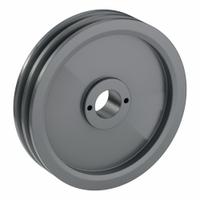 APPROVED VENDOR V-Belt Pulley: 2AK84, 2 Groove, 8.25 in OD, Bushed Bore, H/QT, Cast Iron, Spoked (MPN 2AK84H). Key specifications — Pulley Industry Number: 2AK84; Pitch Diameter: 8 in (4L, A); For Belt Section (broad, with similar types): 4L, A, or AX.