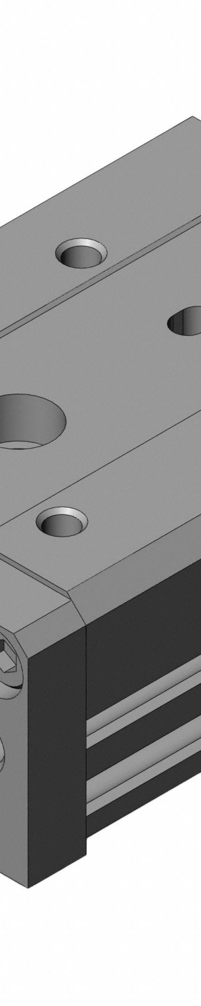 SMC Air Slide Table: 10 mm Stroke Lg, 8 mm Bore Dia, Mfr Part # MXS8-10, MXS Series - Pneumatic Slide Tables