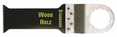 FEIN Oscillating Tool Blade: 1 1/4 in Blade Wd, 4 13/16 in Overall Lg, Flush Cutting - 12-Point Mounted Blades