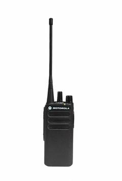 MOTOROLA Handheld Two Way Radio: CP100d Series, UHF, Analog, 4 W, 16 Channels, No Display, VOX, IP54 (MPN AAH87YDC9JC2AN). Key specifications — FCC License Required: Yes.