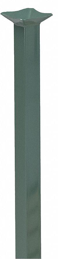 STEEL KING Stack Rack Post: 2 in x 2 in x 48 in, 4,000 lb Load Capacity, Steel (MPN HDC48VG). Key specifications — attr4948: Steel; attr38467: STEEL KING; attr38469: Green; attr38471: Baked Enamel.