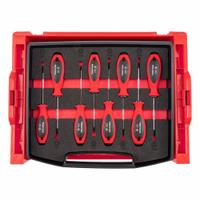 TEKTON Screwdriver Set: 1-10 Pieces, 8 Pieces, Square/Torx Tip, 17 1/2 in Overall Lg, Smooth Grip (MPN DWZ90601). Key specifications — attr1205274: TEKTON; attr1205269: T27; attr1205277: Smooth.
