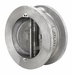 KECKLEY Check Valve: Double Disc, Inline Valve Body, 2 1/2 in Pipe Size, Wafer, CF8M Stainless Steel (MPN DD2R-36-364IX-250). Key specifications — Brand: KECKLEY.