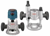 BOSCH Router: Mid-Size, Fixed and Plunge Base, 2.3 hp, Variable Speed, 25,000 RPM, 1/2 in Collet (MPN MRC23EVSK). Key specifications — attr326433: Soft-Start; attr241172: Router; attr217717: 120V AC; attr217680: BOSCH.