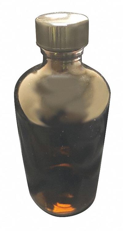 APPROVED VENDOR Sampling Bottle: 125 mL, Amber, 20-400 mm, Phenolic, 24, Polyethylene - Amber Narrow Mouth Round Glass Lab Bottles