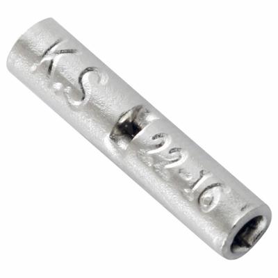 GRAINGER Butt Splice Connector: Bare, For Wire Size 22 AWG – 16 AWG, 600 V - Non-Insulated Butt Splice Connectors