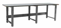 BENCHPRO Workbench: Adj Ht, Stainless Steel, 117 in x 30 in, 1,600 lb Overall Load Capacity, Gray (MPN RN30117). Key specifications — Brand: BENCHPRO.
