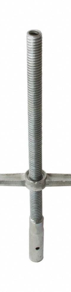 METALTECH Scaffold Leveling Jack: Leveling Jack, Steel, Leveling Jacks (MPN M-MBSJS24H). Key specifications — Compatible with Grainger Part Number: 38HT50; Color: Silver; Compatible with Manufacturer Model Number: M-MFT5710A; Included Components: 24 in Galvanized Screw Hollow Rod Leveling Jack; Material: Steel; Product Type: Leveling Jack; Brand: METALTECH.