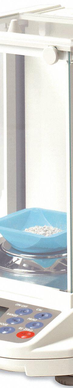 A&D WEIGHING Compact Bench Scale: 210 g Capacity, 0.0001 g Readability, 0.1 mg Repeatability, ABS (MPN GR-200). Key specifications — Brand: A&D WEIGHING; Display Type: LCD.