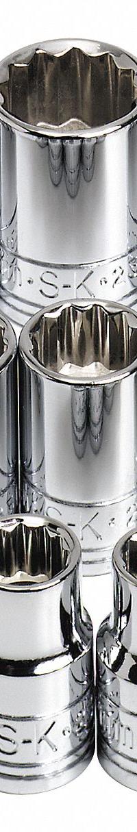 SK PROFESSIONAL TOOLS Socket Set: 3/8 in Drive, 13 Piece, 12-Point, Metric, 7 mm to 19 mm (MPN 89023). Key specifications — attr1224269: 3/8 in; attr1204685: Not Tether Capable; attr1204650: 7 mm to 19 mm; attr1204673: Socket Bits Not Included; attr1204688: SK PROFESSIONAL TOOLS; attr1224230: Friction; attr1206170: Standard Sockets.