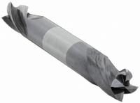 CLEVELAND Square End Mill: Carbide, TiAlN Coated, Double End, 4 Flute, 9/32" Mill Dia, 11/16" LOC (MPN C80281)