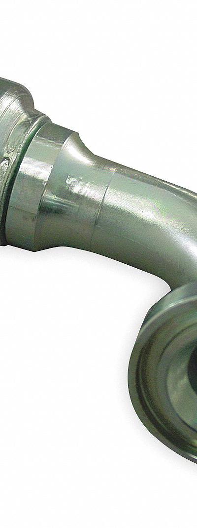 AEROQUIP Hydraulic Flange Fitting: 5/8 in Hydraulic Hose I.D - Crimpable 90° Elbow, Hydraulic Flange Fittings