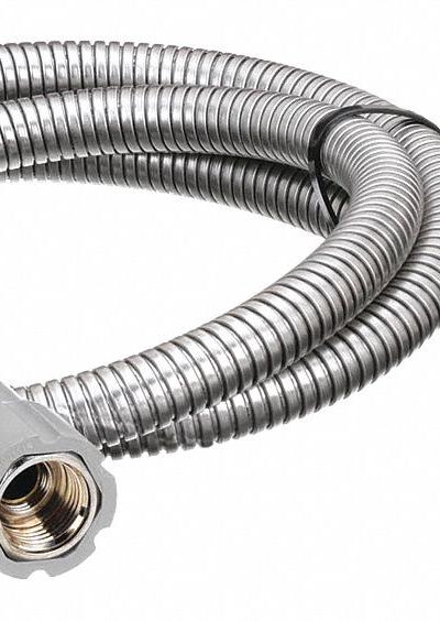 T&S BRASS Pre-Rinse Hose: Stainless Steel, Stainless Steel, 68 in Overall Lg, UN - Faucet Sprayer Hoses