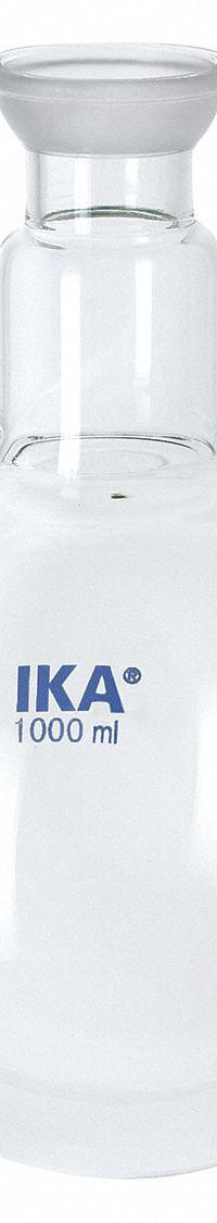 IKA Coated Receiving Flask: 100 mL/Coated Borosilicate Glass (MPN 3743300). Key specifications — Compatible with Product Type: Rotary Evaporators; Features: 100 mL.