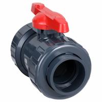 ASAHI Manual Two-Way Ball Valve: 4 in, PVC, Straight, Socket x Socket, 150 psi Max. Pressure (CWP) (MPN 1602040). Key specifications — Brand: ASAHI; Handle: Tee.