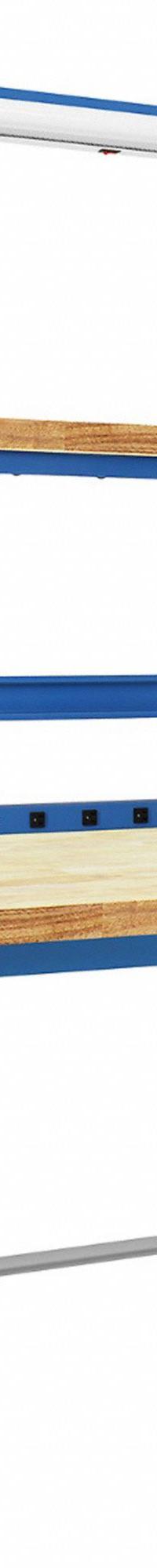 BENCHPRO Workbenches: Adj Ht, Maple, 60 in x 30 in, 6,600 lb Overall Load Capacity, Blue (MPN KWC-5). Key specifications — Brand: BENCHPRO; Height Adjustability: Adjustable Height.