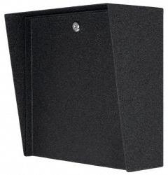 PEDESTAL PRO Outdoor Housing: 12 in Overall Ht, Black, Cover Housing, 6 in x 12 in, Black (MPN MC-CS-12-E). Key specifications — attr193630: PEDESTAL PRO; attr982335: Cam Lock; attr982316: Black; attr982338: Intercoms; attr982348: Powder Coated; attr982331: Carbon Steel; attr1022512: Cover Housing.