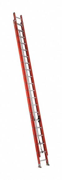 LOUISVILLE LADDER Extension Ladder: 40 ft Ladder Size, Fiberglass, 300 lb Load Capacity, 93 lb Wt (MPN FE3240). Key specifications — Color: Orange; Brand: LOUISVILLE LADDER; Included Features: Mar-Resistant End Caps; Removable Fly: Fixed.