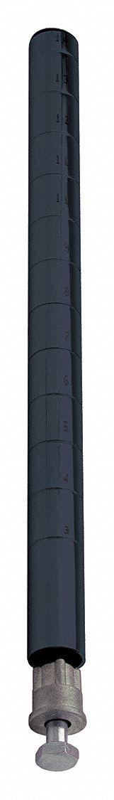 QUANTUM Shelving Post: 39 in x 1 in, Steel, Quick-Adjust, Black, 1 Posts (MPN P39BK). Key specifications — Brand: QUANTUM; Recommended Environments: Dry; Leveling Feet Included: No; Color: Black; Finish: Epoxy Coated; Material: Steel.