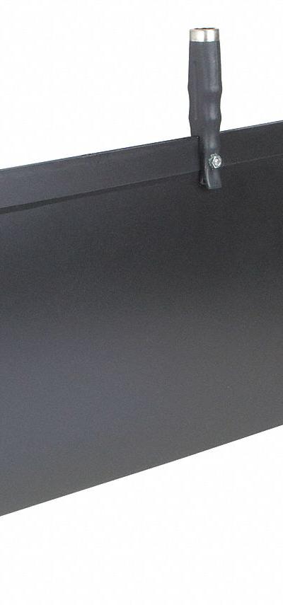KRAFT TOOL Spray Shield: Broom Thread Handles, 9 in Overall Wd, 36 in Overall Lg - Spray Shields