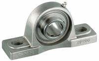 NTN Pillow Block Bearing: 1 15/16 in Bore, SS, Set Screws, 2 1/4 in Shaft Ht, M18 Mounting Bolt Size (MPN SUCP210-31). Key specifications — Brand: NTN; Maximum Speed: 2,900 RPM; Mounting Bolt Size: M18; Standards: FDA; System of Measurement: Inch.