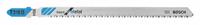BOSCH Jigsaw Blade: 14, 132 mm Blade Lg, Bi-Metal, High Speed Steel, T Shank, 1 Pieces, 5 PK (MPN T318B). Key specifications — attr1097716: Thin Metal; attr1097715: Bi-Metal; attr1097719: 14; attr1097721: High Speed Steel; attr1097728: BOSCH.