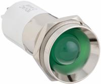 APPROVED VENDOR Protruding Panel Light: 16 mm Panel Mounting Hole Dia, LED, Green, Protruding Head (MPN 24M162). Key specifications — Brand: APPROVED VENDOR; Electrical Connection: 0.11 Male Quick Disconnect.