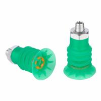 SCHMALZ Vacuum Pad Assembly: Multi-Bellows, 4.5 Folds, 3/8 in NPT Vacuum Port, 42 mm Pad Dia, Green (MPN 10.01.06.05083). Key specifications — attr1019136: 10.01.06.05083; attr1019138: SCHMALZ; attr1019139: 55 A.