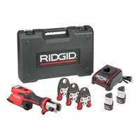 RIDGID Cordless Press Tool Kit: 12V, Compact, Inline, Black Steel/Copper/PEX/Stainless Steel (MPN 78168). Key specifications — attr518742: RP 251; attr525712: Pureflow 1/2 in, 3/4 in, 1 in; attr518712: (1) Bare Tool.