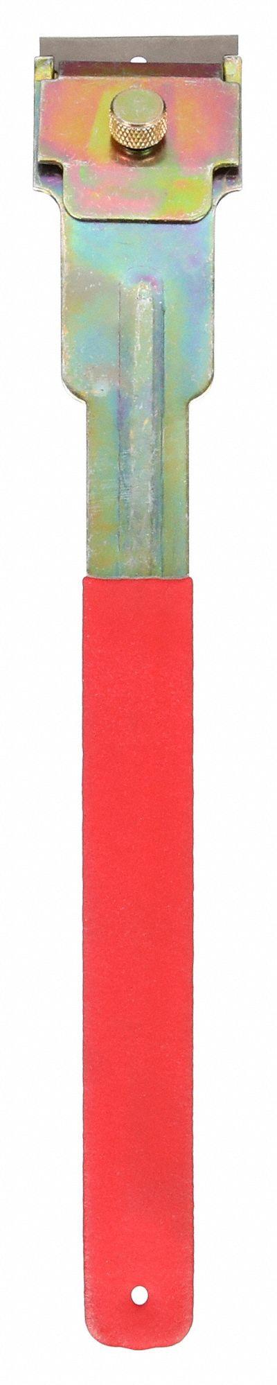 KEYSCO TOOLS Scraper: Bld. Mat. Carbon Steel, Hdl. Mat. Vinyl, Stiff - Razor Scrapers