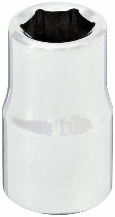 WESTWARD Socket: SAE, 1/2 in Drive Size, 1/2 in Socket Size, 6-Point, Std, Chrome - 1/2" Drive Hand Sockets