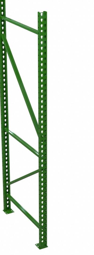 HUSKY RACK & WIRE Upright Frame: Teardrop - Husky Rack & Wire Teardrop Pallet Rack Uprights