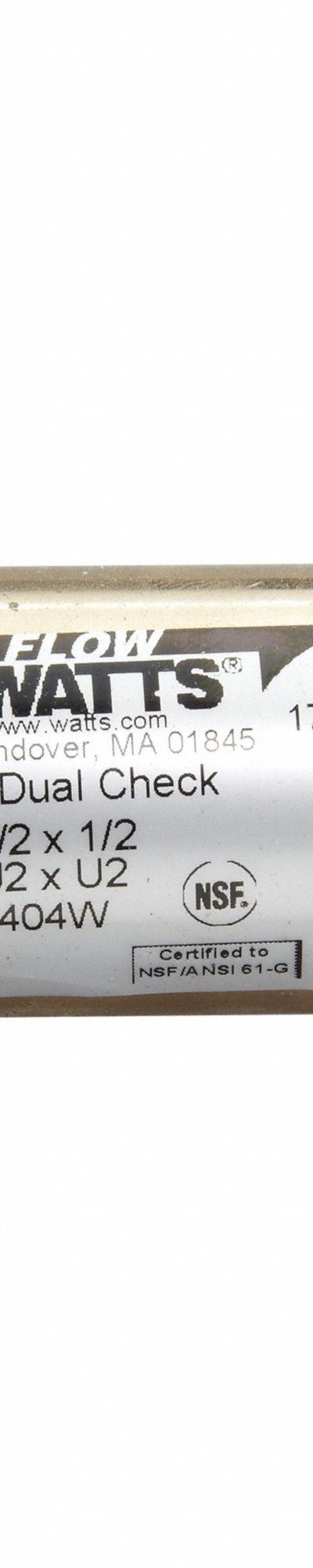 WATTS Backflow Preventer: LF7R - Potable Water Dual Check Backflow Preventers