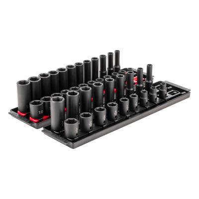 TEKTON Impact Socket Set: 3/8 in Drive Size, Small Set (0-50 pieces) Set Size - SAE & Metric Impact Socket Sets
