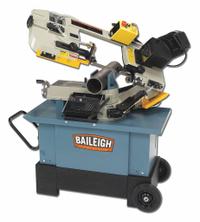 BAILEIGH INDUSTRIAL Band Saw: 7 in x 10 3/16 in, 125 to 270 SFPM, 0° to 45°, 1 Phase, 120V (MPN BS-712MS). Key specifications — attr313020: 1; attr313018: 0° to 45°; attr313016: 7 in x 10-3/16 in; attr313017: 125 to 270 SFPM; attr325084: BAILEIGH INDUSTRIAL.