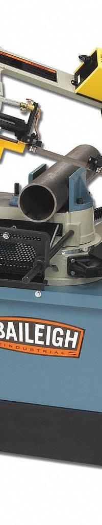 BAILEIGH INDUSTRIAL Band Saw: 7 in x 10 3/16 in, 125 to 270 SFPM, 0° to 45°, 1 Phase, 120V (MPN BS-712MS). Key specifications — attr313020: 1; attr313018: 0° to 45°; attr313016: 7 in x 10-3/16 in; attr313017: 125 to 270 SFPM; attr325084: BAILEIGH INDUSTRIAL.