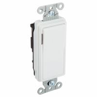 HUBBELL Wall Switch: Rocker Switch, 3-Way, Maintained, White, 120/277V AC, 20 A (MPN DS320ILW). Key specifications — Illuminated: Yes; Voltage Rating: 120/277V AC.