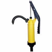 ACTION PUMP Hand Pump: Lever Action, Pump with Spout, Polypropylene Housing, 12 oz per stroke, PP (MPN P-490S). Key specifications — Brand: ACTION PUMP; Housing Material: Polypropylene; Maximum Flow Rate: 12 oz per stroke; Suction Tube Material: PP; Seal Material: PP.