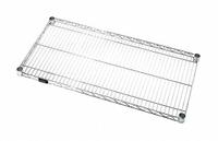 QUANTUM STORAGE SYSTEMS Metal Shelving: 48 in x 24 in, 1 Shelves, Split Sleeve, 800 lb Load Capacity (MPN 2448C). Key specifications — Recommended Environment: Dry; Material: Steel; Brand: QUANTUM STORAGE SYSTEMS; Color: Silver; Finish: Chrome.