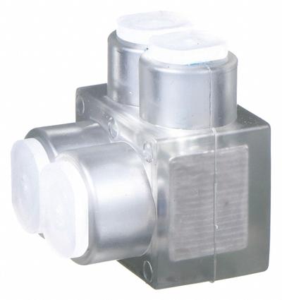 BURNDY Multitap Connector: 2 Port, Single-Sided Entry, 14 AWG – 4 AWG Wire Size - Dry-Location Single-Sided Entry Multitap Connectors