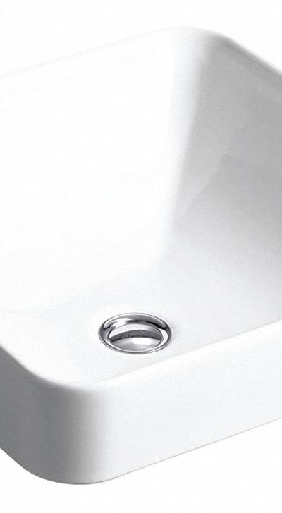 KOHLER Bathroom Sink: White - Above Counter Mount Bathroom Sinks without Faucets