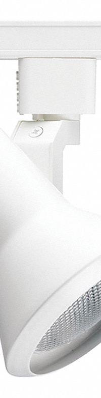 Track Lighting Head: Incandescent, Flared Shape, 50 W, 3 1/2 in Dia, 3 3/4 in Lg, White (MPN R551 WH). Key specifications — Brand: JUNO LIGHTING; Lighting Technology: Incandescent; Housing Color: White.