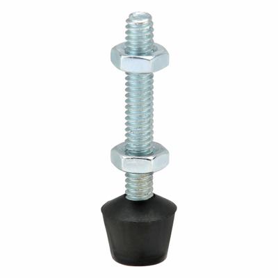 DE-STA-CO Flat Tip Spindle: Neoprene Tip, 1/4"-20, 2 1/8 in Lg - Neoprene Spindle Assemblies