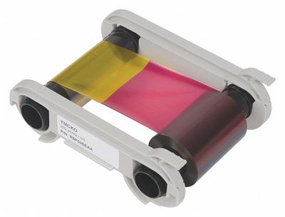 ID Card Printer Ribbon: Full Color, 200 Prints per Roll, 2 in Overall Ht - Ribbons for ID Card Printers
