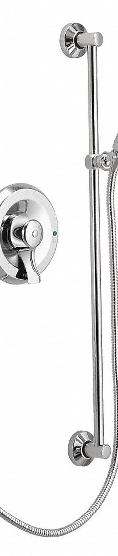 MOEN Shower Faucet: Commercial Posi-Temp T8346, 1.5 gpm Handheld Showerhead Flow Rate, Chrome Finish (MPN T8346EP15). Key specifications — Series: Commercial Posi-Temp T8346.